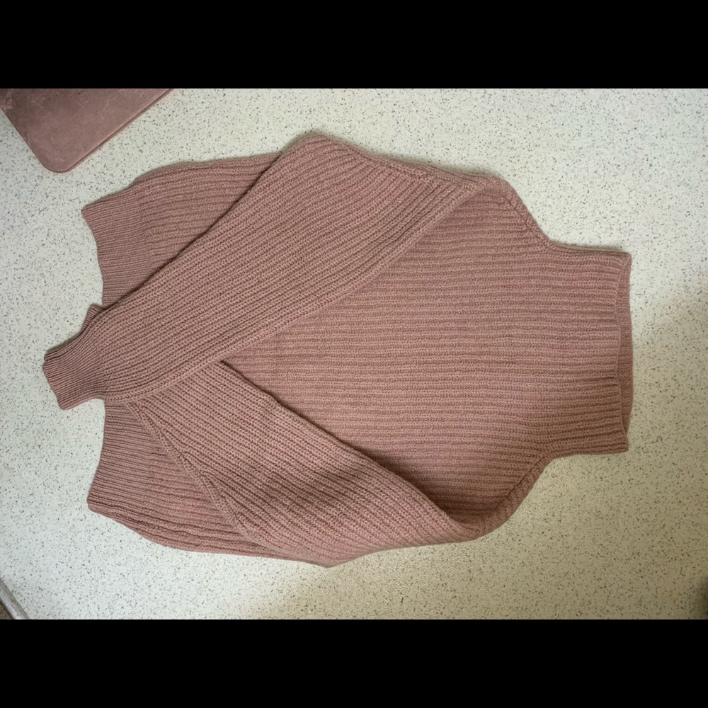 Pink Wilfred Montpellier mock neck sweater